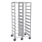 Lockwood Manufacturing 2-Column Mail Tray Caddie, Holds 20 Trays, Adjustable 3.5" Wide Supports RR69-10-3-12-2W - alternate 1